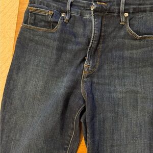 Good American Dark Blue Straight Jeans